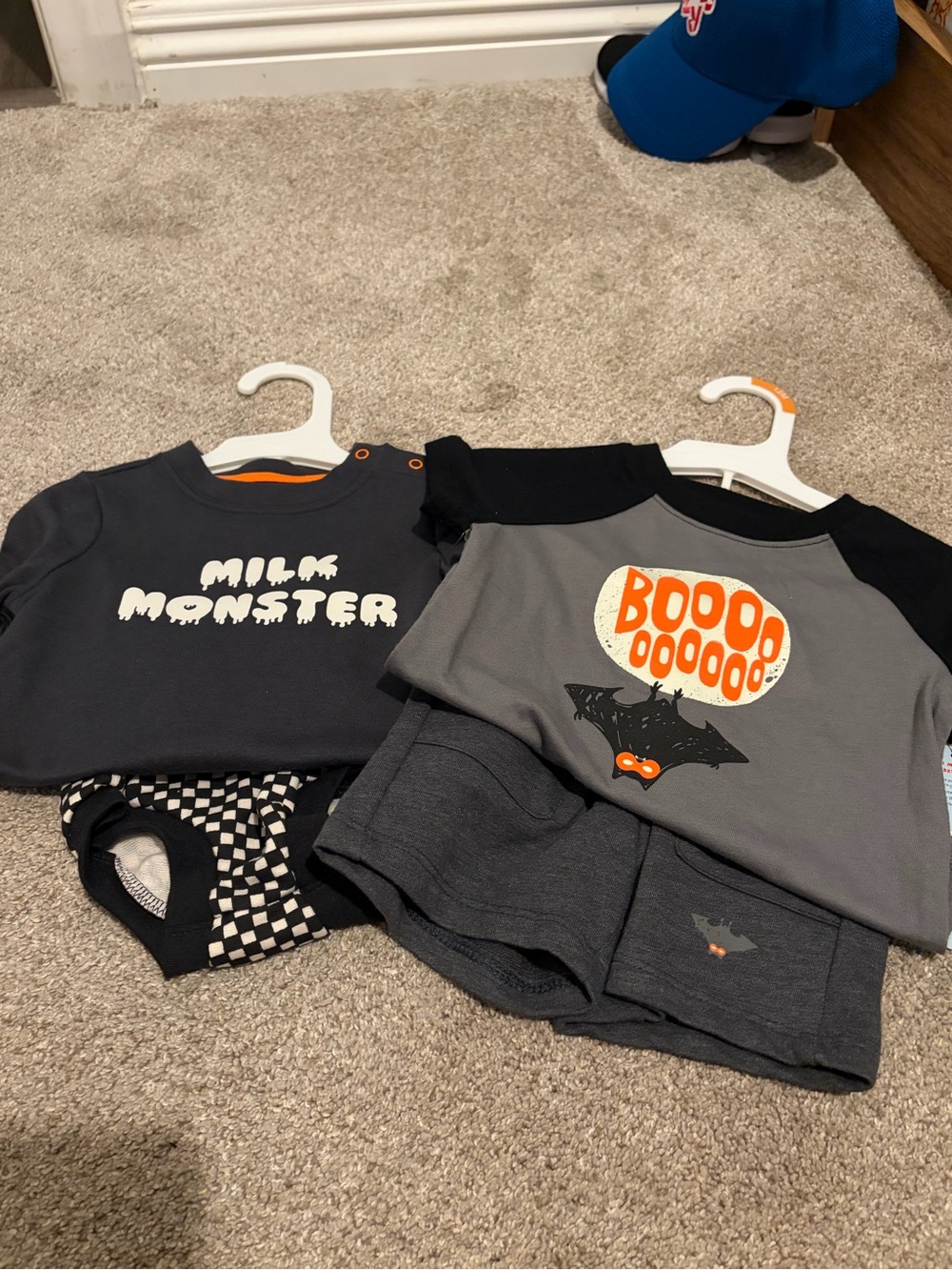 Cat & Jack halloween sets 12 months